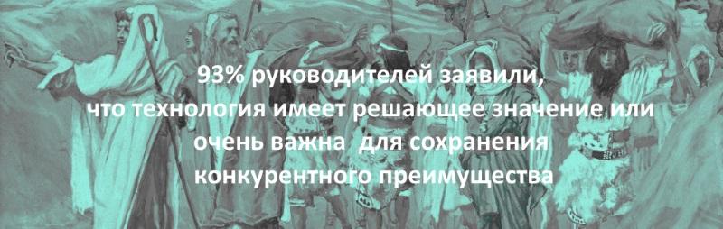 Еще 93% респондентов назвали  цифровые технологии 