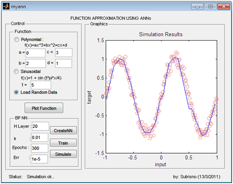 Управляющее приложение, встроенное в MATLAB